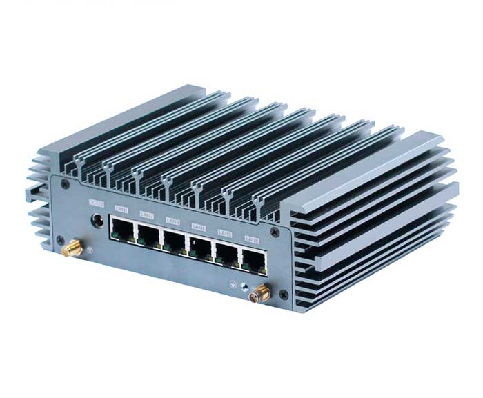 11th 12th Gen 6 Lan Firewall Mini PC Core I5 I7 N100 N150 N305 Industrial Mini PC